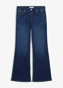 Damen bonprix Jeans|Bekleidung·Shirts & Tops|Flared-Jeans Mid Waist