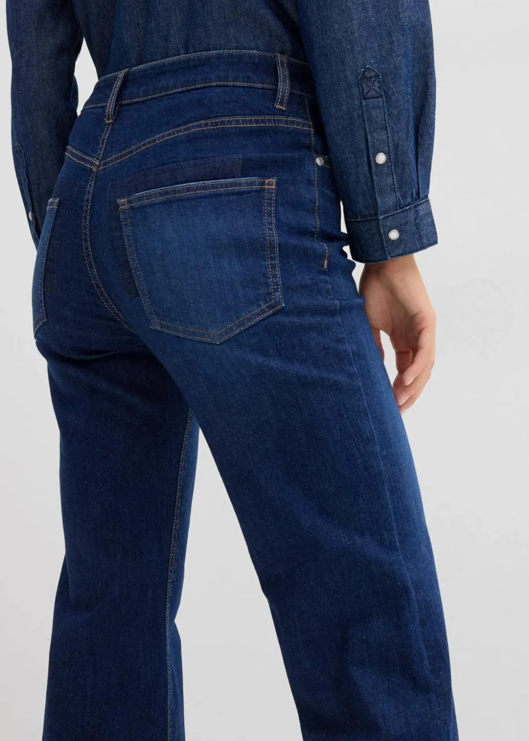 Damen bonprix Jeans|Bekleidung·Shirts & Tops|Flared-Jeans Mid Waist