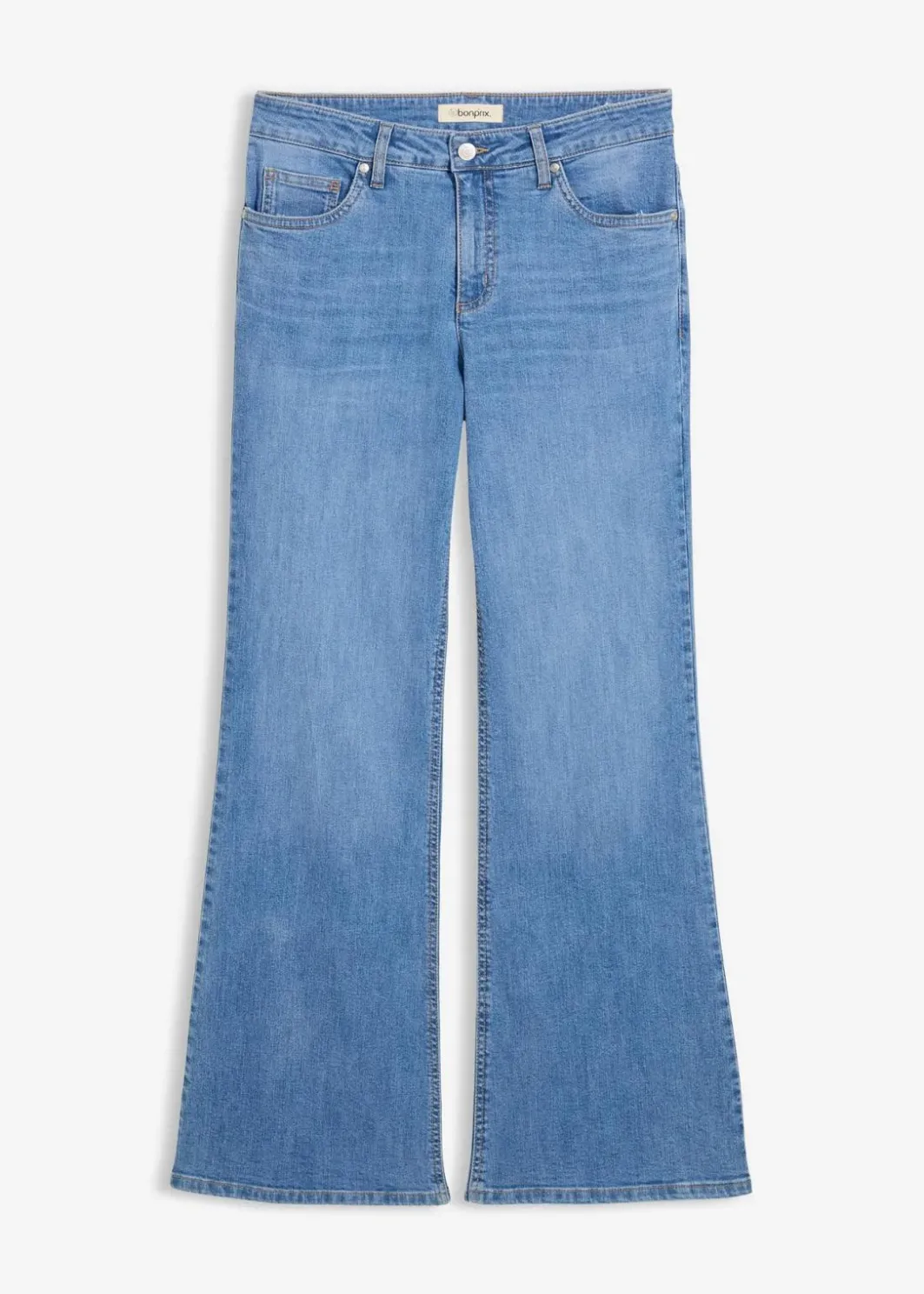 Outlet Flared-Jeans Mid Waist Damen Bekleidung·Shirts & Tops|Jeans