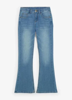 New Flared-Jeans Mid Waist Kinder Mädchen 9-16 Jahre·Jeans