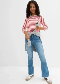 New Flared-Jeans Mid Waist Kinder Mädchen 9-16 Jahre·Jeans