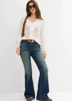 Discount Flared-Jeans Mid Waist Damen Bekleidung·Shirts & Tops|Jeans