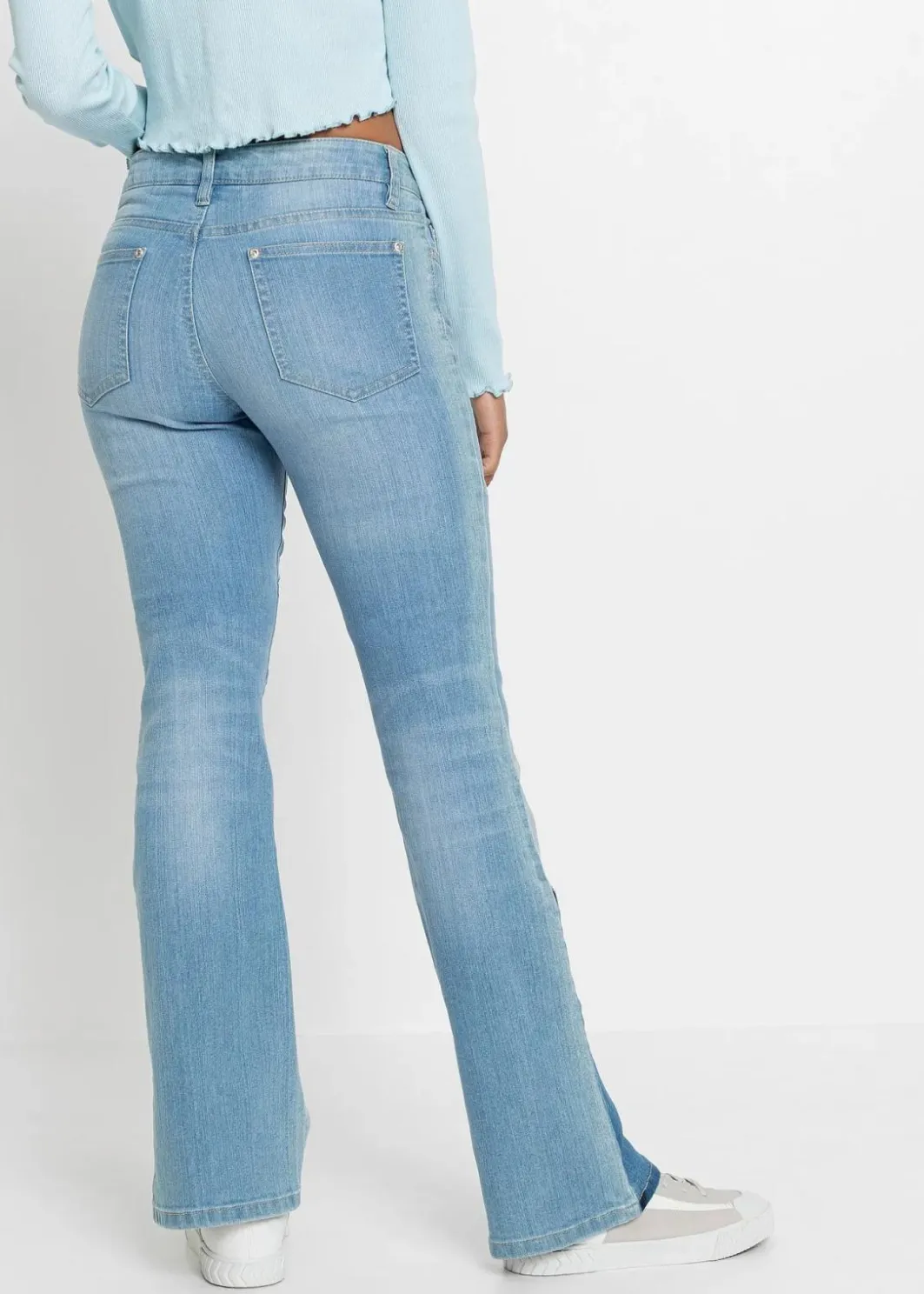 Best Flared-Jeans Mid Waist Damen Jeans|Bekleidung·Shirts & Tops