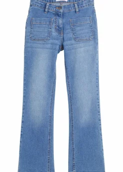 New Flared-Jeans Mid Waist, Bequembund Kinder Mädchen 9-16 Jahre·Jeans