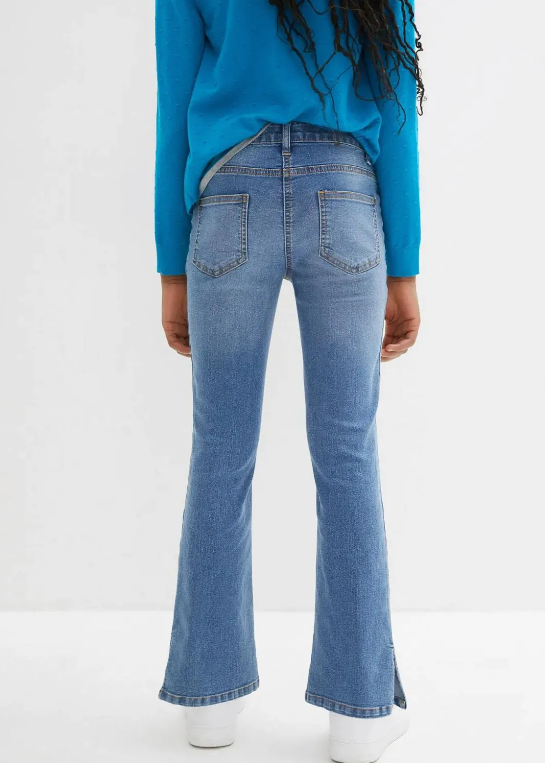 New Flared-Jeans Mid Waist, Bequembund Kinder Mädchen 9-16 Jahre·Jeans