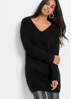 Sale Flauschiger Long-Pullover Damen Bekleidung·Umstandsmode|Strickmode
