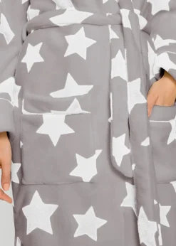 Damen bonprix Wäsche·Bademäntel|Nachhaltigere Materialien|Fleece Bademantel