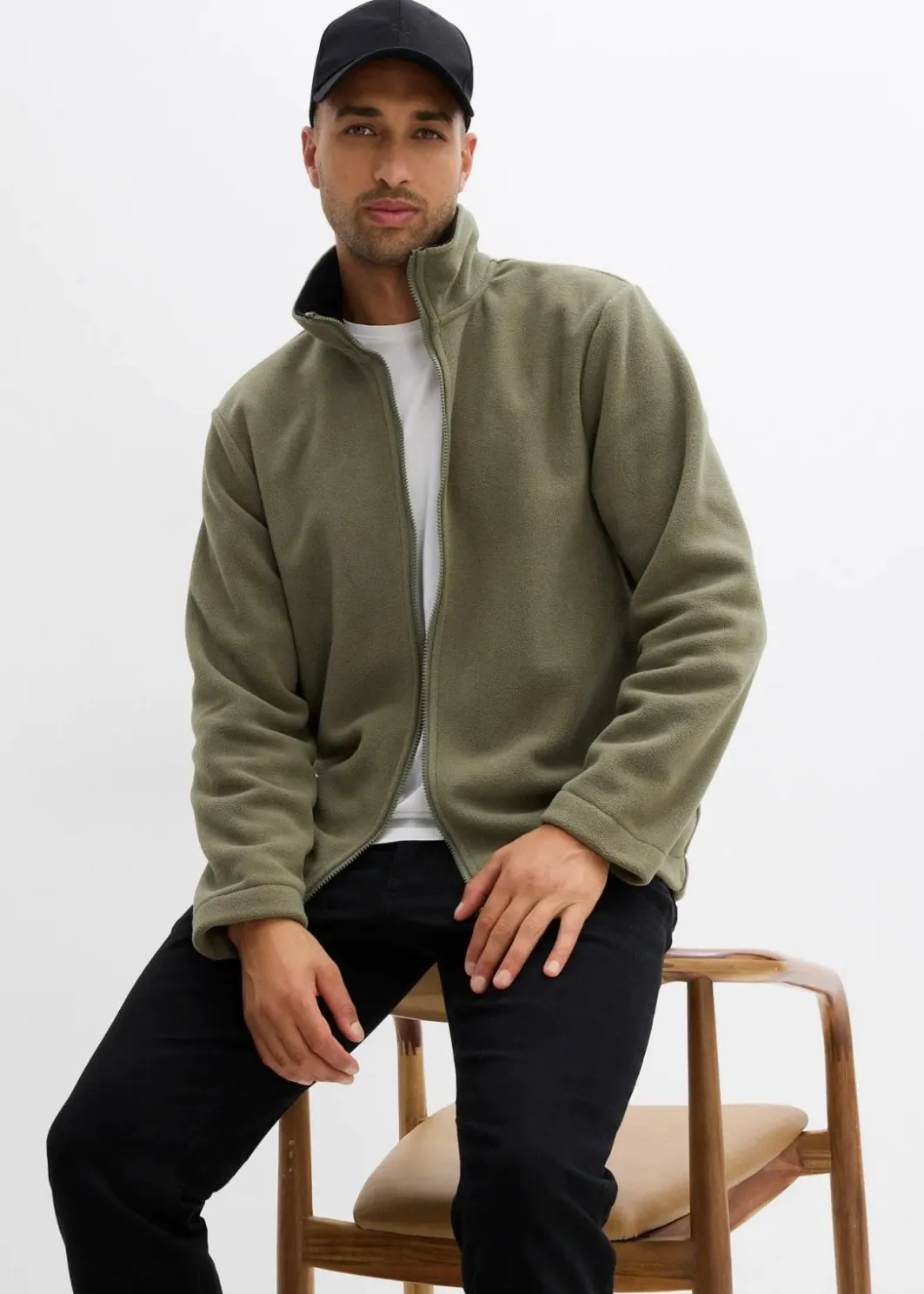 Herren bonprix Große Größen|Basics|Fleecejacke