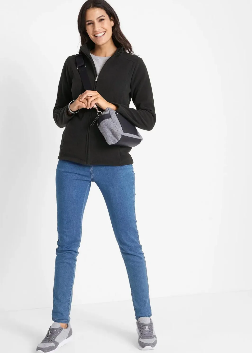 Damen bonprix Bekleidung·Blusen & Tuniken|Bekleidung·Hosen|Fleecejacke