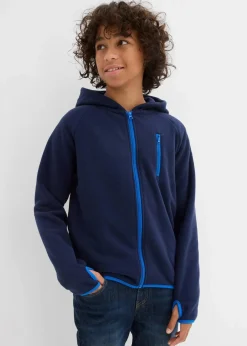 Outlet Fleecejacke mit Kontrastdetails Kinder Jungen 9-16 Jahre·Bademode|Jungen 9-16 Jahre·Jacken & Outdoor