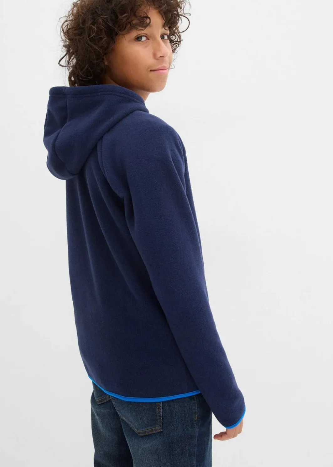Outlet Fleecejacke mit Kontrastdetails Kinder Jungen 9-16 Jahre·Bademode|Jungen 9-16 Jahre·Jacken & Outdoor
