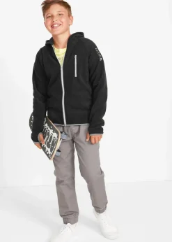 Outlet Fleecejacke mit Kontrastdetails Kinder Jungen 2-8 Jahre·Sweat & Strick|Jungen 2-8 Jahre·Jacken & Outdoor