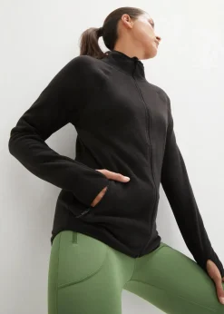 Damen bonprix Bekleidung·Blusen & Tuniken|Bekleidung·Hosen|Fleecejacke mit Reißverschluss-Taschen