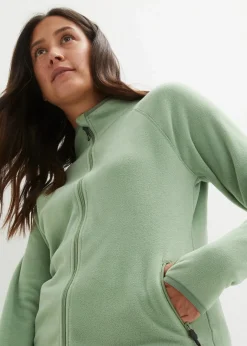Damen bonprix Jacken & Mäntel|Sweat|Fleecejacke mit Reißverschluss-Taschen