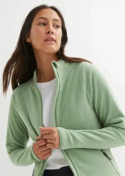 Damen bonprix Jacken & Mäntel|Sweat|Fleecejacke mit Reißverschluss-Taschen