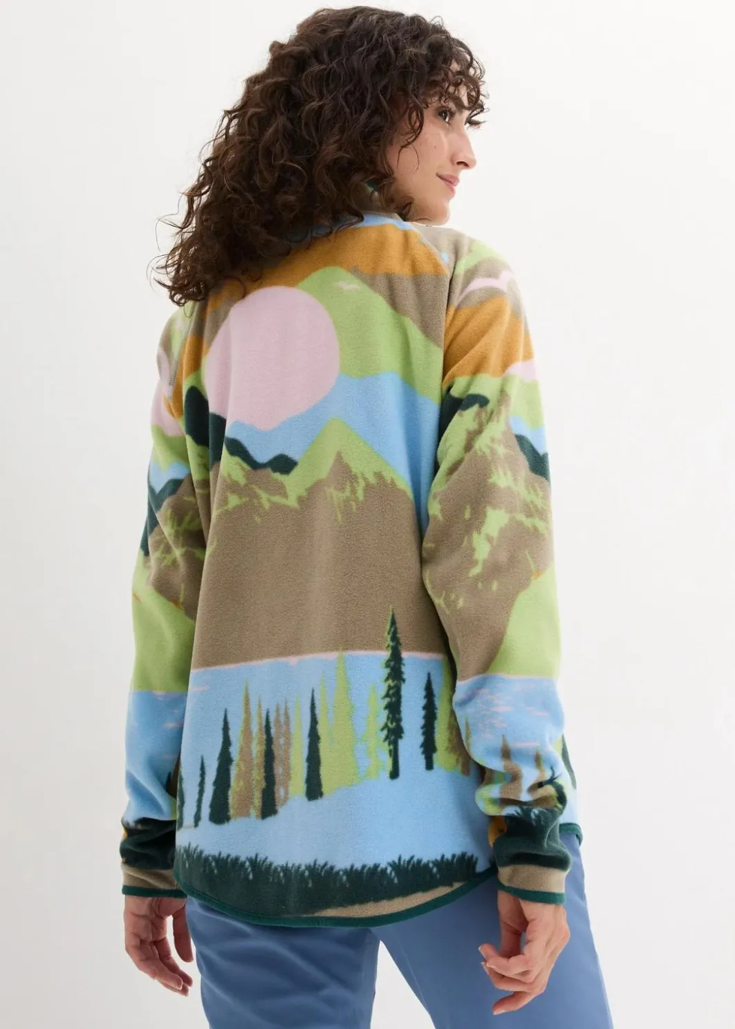Damen bonprix Bekleidung·Blusen & Tuniken|Bekleidung·Hosen|Fleecejacke mit Reißverschluss-Taschen
