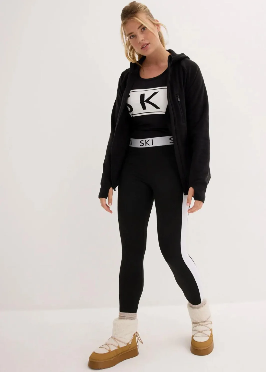 Damen bonprix Bekleidung·Blusen & Tuniken|Bekleidung·Hosen|Fleecejacke mit Taschen
