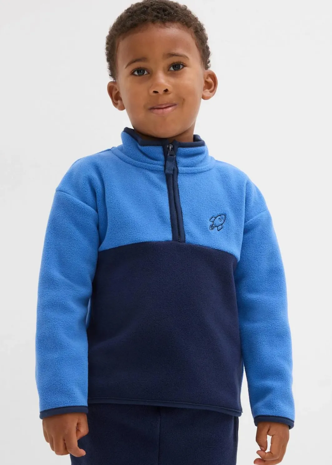 Kinder bonprix Jungen 2-8 Jahre·Sweat & Strick|Fleecepullover mit Reißverschluss