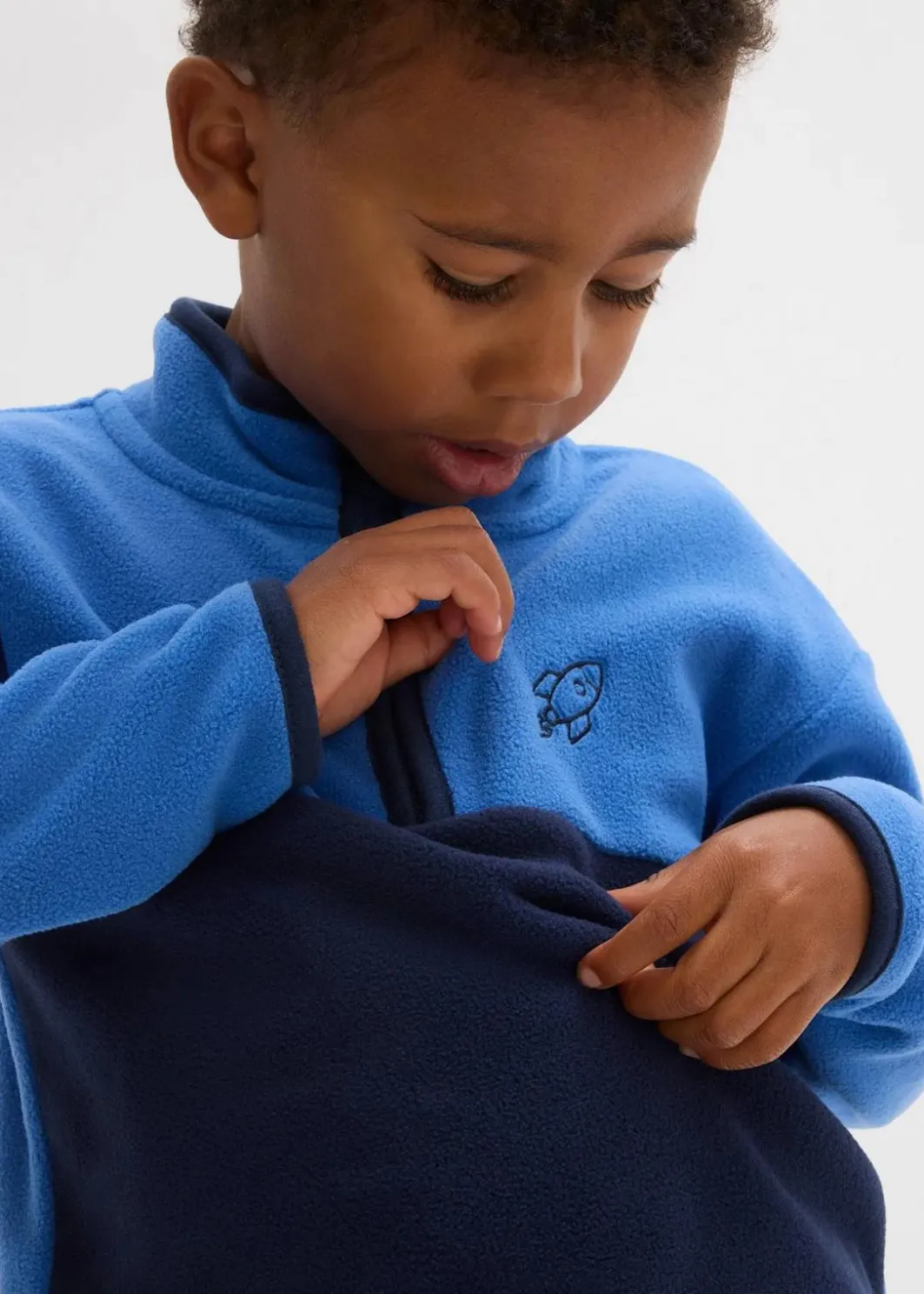 Kinder bonprix Jungen 2-8 Jahre·Sweat & Strick|Fleecepullover mit Reißverschluss