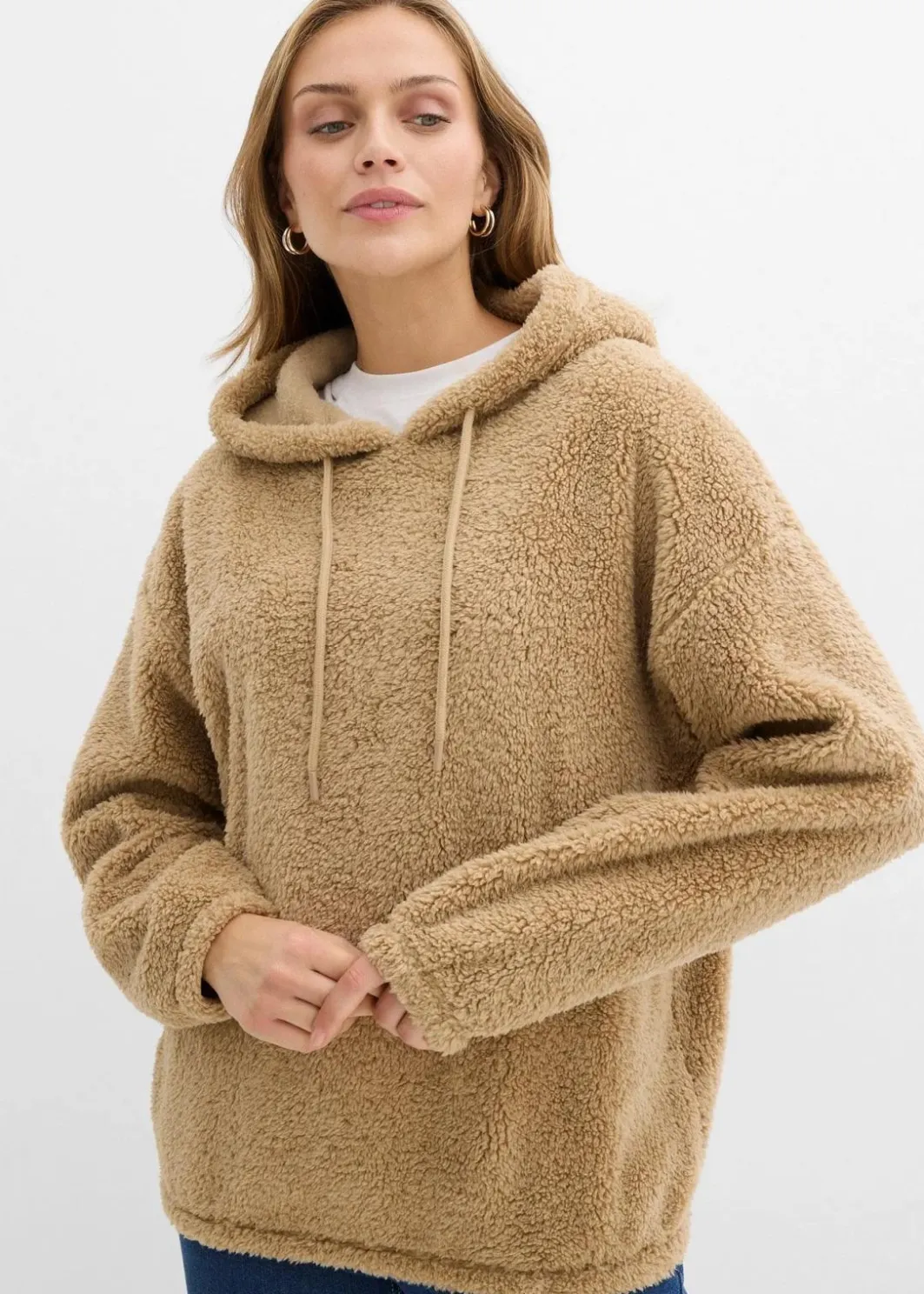 Damen bonprix Bekleidung·Blusen & Tuniken|Sweat|Fleeceshirt aus Teddy