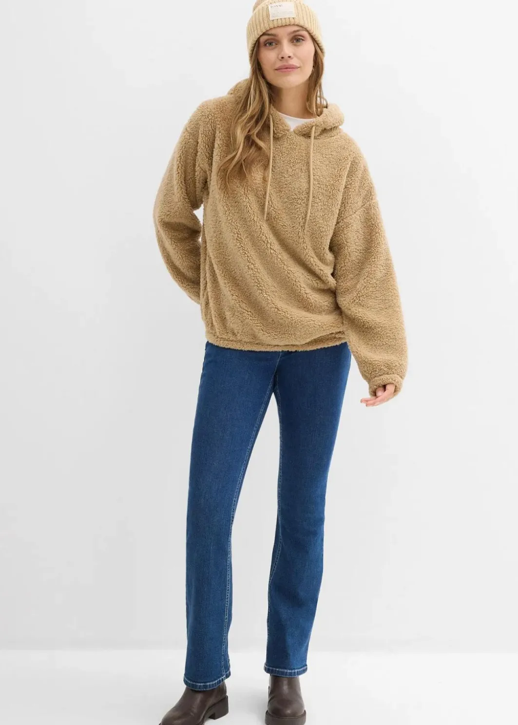 Damen bonprix Bekleidung·Blusen & Tuniken|Sweat|Fleeceshirt aus Teddy
