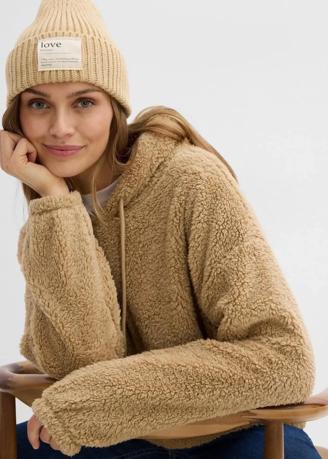 Damen bonprix Bekleidung·Blusen & Tuniken|Sweat|Fleeceshirt aus Teddy