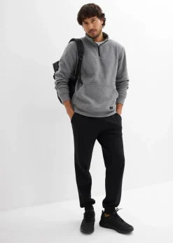 Herren bonprix Sweat|Thermobekleidung|Fleeceshirt mit Stehkragen