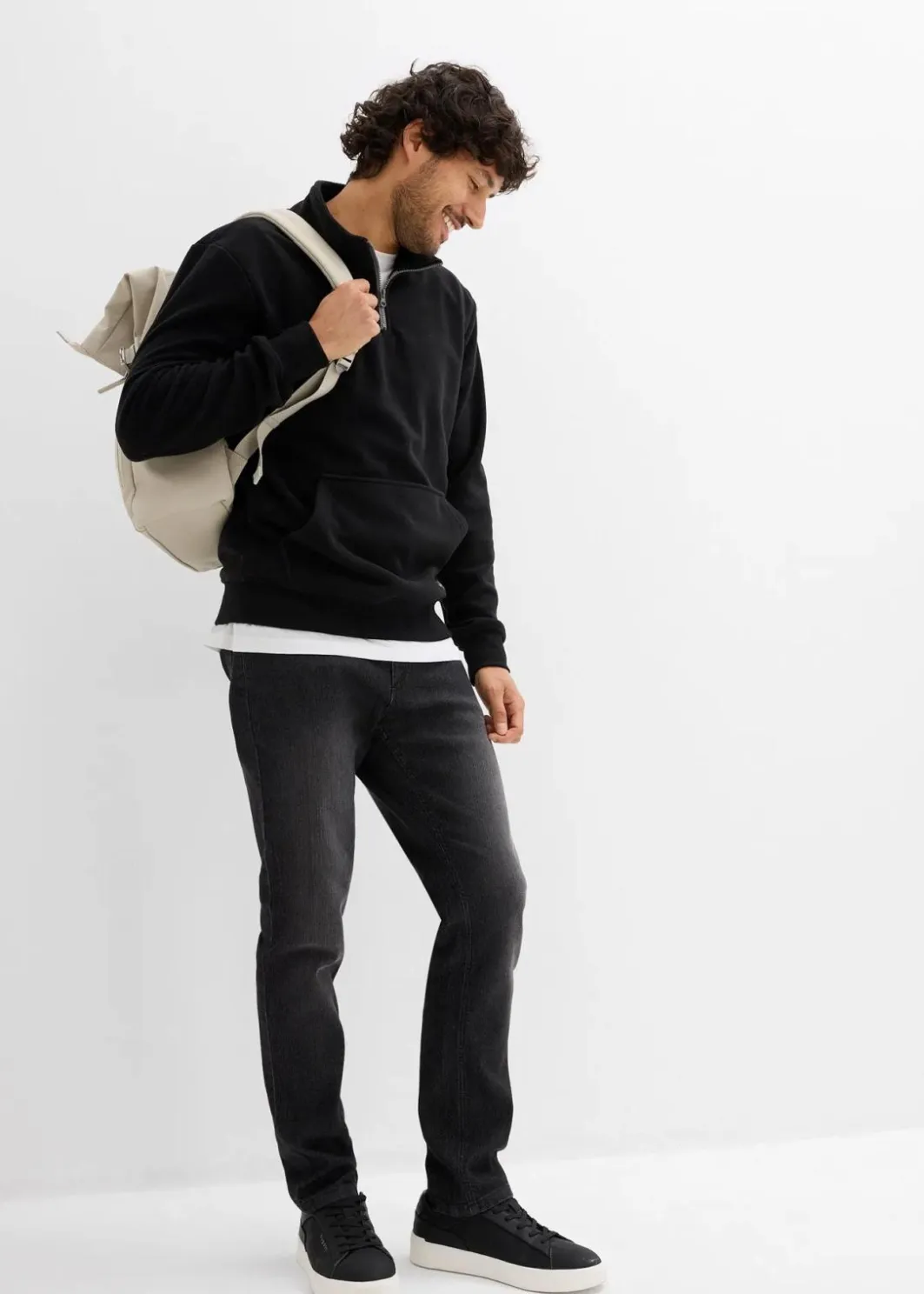 Online Fleeceshirt mit Stehkragen Herren Große Größen|Basics