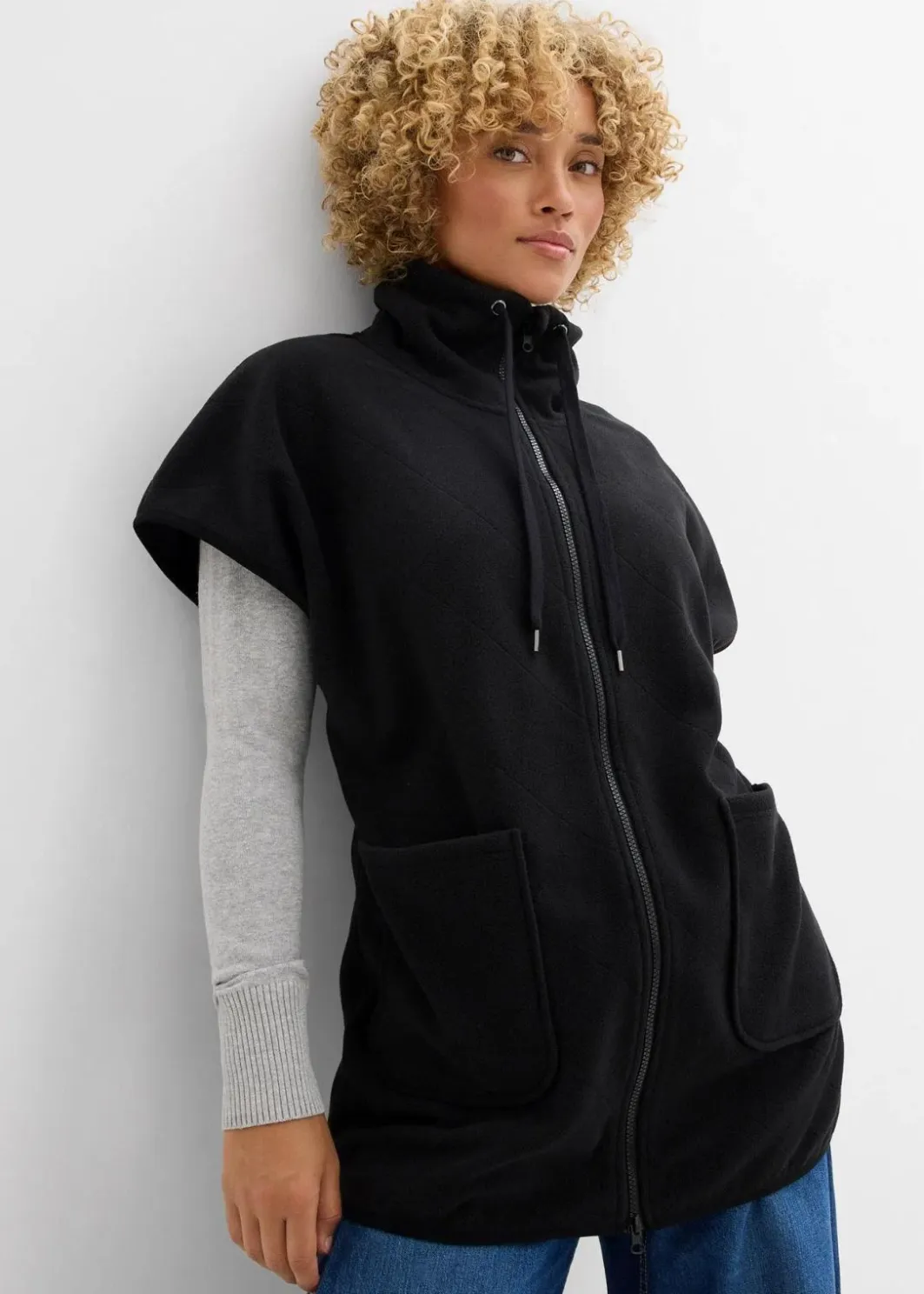 Hot Fleece-Weste aus recyceltem Polyester Damen Nachhaltigere Materialien|Jacken & Mäntel
