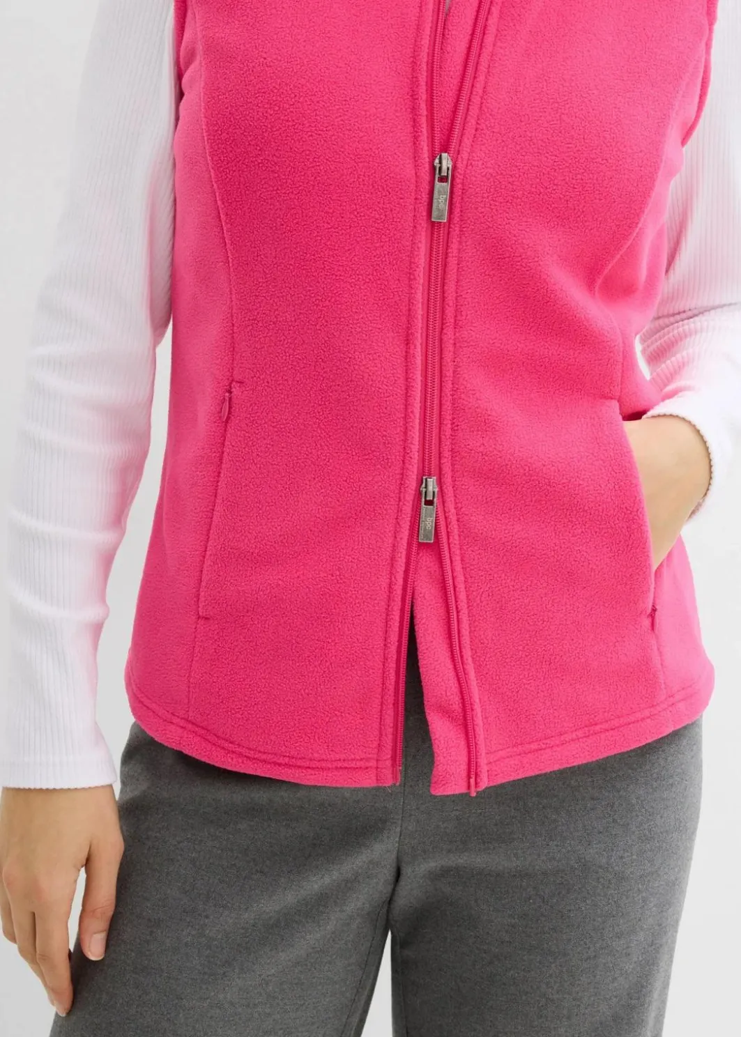 Damen bonprix Bekleidung·Blusen & Tuniken|Bekleidung·Hosen|Fleece-Weste mit Taschen