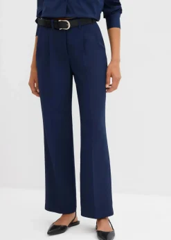 Damen bonprix Bekleidung·Kleider|Zweiteiler & Sets|Fließende Bundfaltenhose