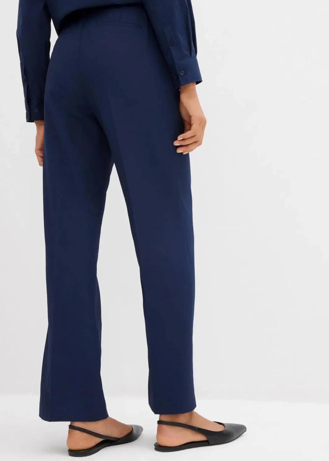 Damen bonprix Bekleidung·Kleider|Zweiteiler & Sets|Fließende Bundfaltenhose