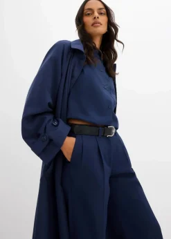 Damen bonprix Bekleidung·Kleider|Zweiteiler & Sets|Fließende Bundfaltenhose