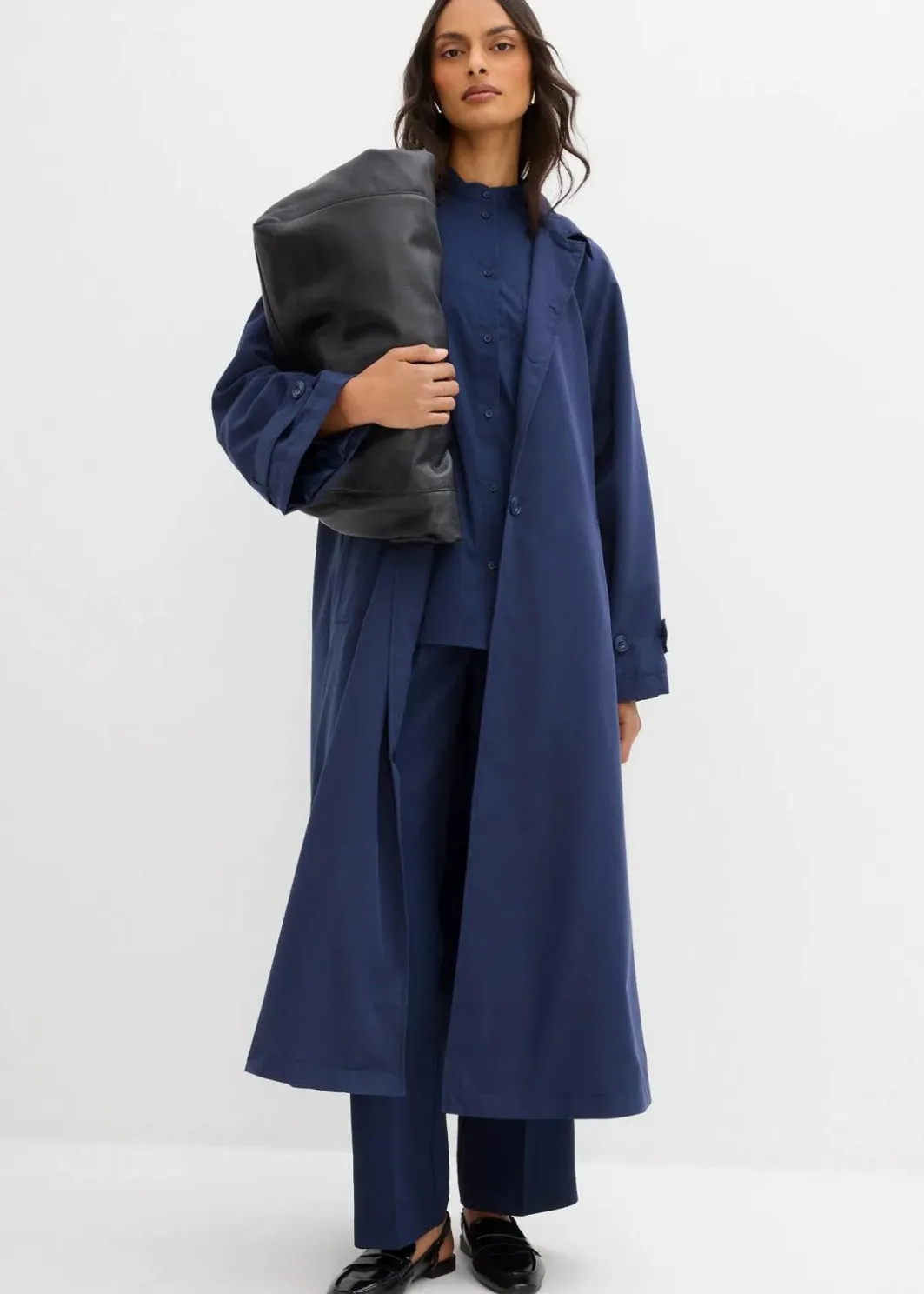 Fließender Trenchcoat Damen Bekleidung·Hosen|Jacken & Mäntel
