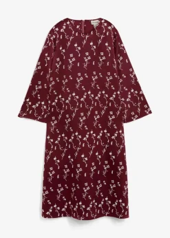 Florales Midikleid aus reiner Viskose Damen Kleider|Bekleidung·Pullover & Strickjacken