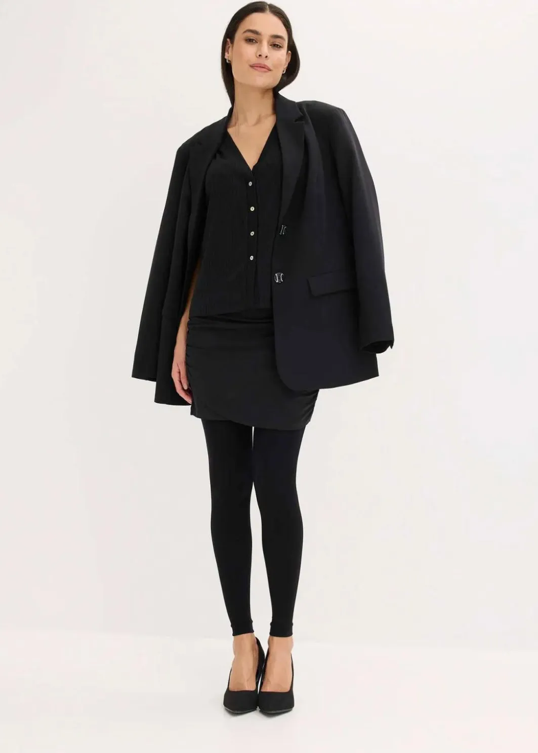 Damen bonprix Wäsche·Socken & Strumpfhosen|Bekleidung·Kleider|Formende ultra-blickdichte Leggings mit Push Up, Belly Control und Komfortbündchen 80 DEN