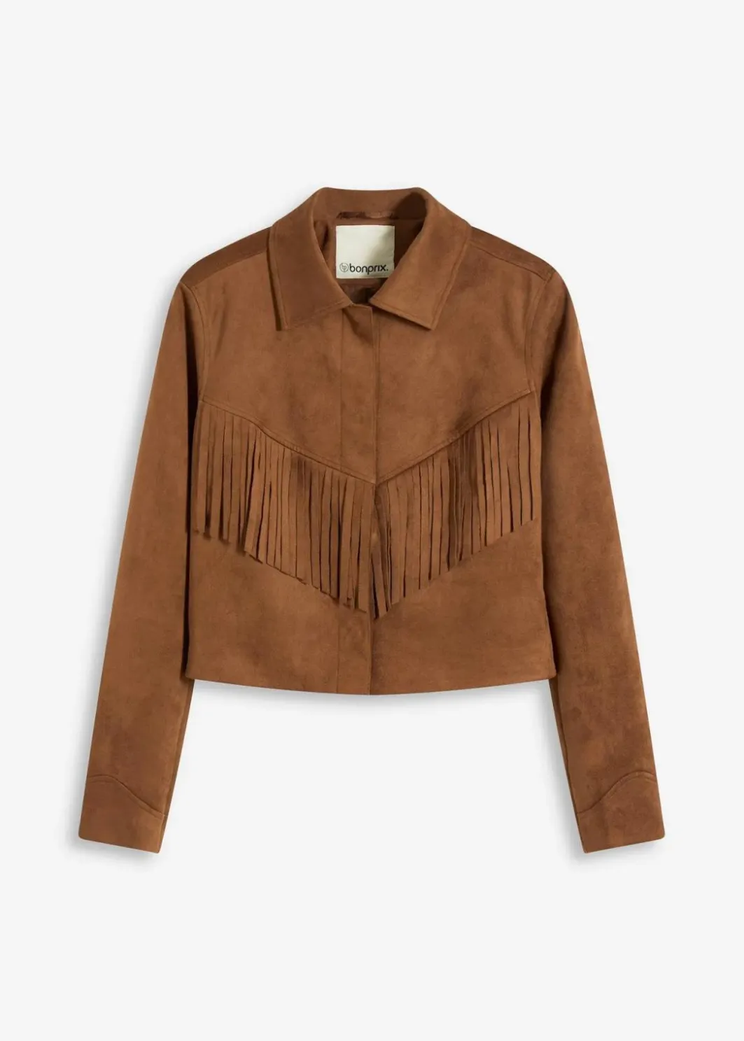Fransen-Jacke in Wildleder-Optik Damen Jacken & Mäntel