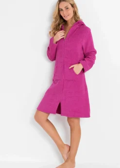 Best Frottee Bademantel aus Bio-Baumwolle mit Reißverschluss Damen Nachhaltigere Materialien|Bademäntel