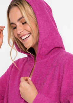 Best Frottee Bademantel aus Bio-Baumwolle mit Reißverschluss Damen Nachhaltigere Materialien|Bademäntel