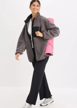 Online Funktions-Fleece Sportjacke, oversized Damen Bekleidung·Sweat|Bekleidung·Hosen