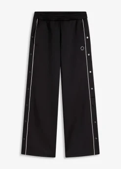 Damen bonprix Bekleidung·Sweat|Bekleidung·Kleider|Funktions-Jogginghose mit Knöpfen, schnelltrocknend