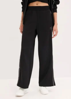 Damen bonprix Bekleidung·Sweat|Bekleidung·Kleider|Funktions-Jogginghose mit Knöpfen, schnelltrocknend