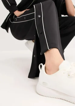 Damen bonprix Bekleidung·Sweat|Bekleidung·Kleider|Funktions-Jogginghose mit Knöpfen, schnelltrocknend