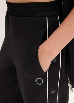 Damen bonprix Bekleidung·Sweat|Bekleidung·Kleider|Funktions-Jogginghose mit Knöpfen, schnelltrocknend