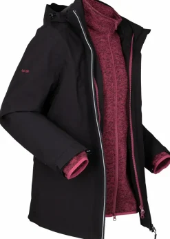 Funktions-Outdoor-3 in 1 Jacke mit Strickfleece-Innenjacke Damen Bekleidung·Hosen|Jacken & Mäntel