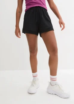 Damen bonprix Sportbekleidung|Hosen|Funktions-Shorts mit Handytasche
