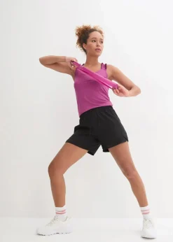 Damen bonprix Sportbekleidung|Hosen|Funktions-Shorts mit Handytasche
