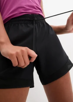 Damen bonprix Sportbekleidung|Hosen|Funktions-Shorts mit Handytasche
