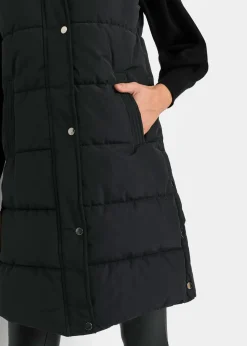 Damen bonprix Jacken & Mäntel|Nachhaltigere Materialien|Funktions-Steppweste mit Kapuze