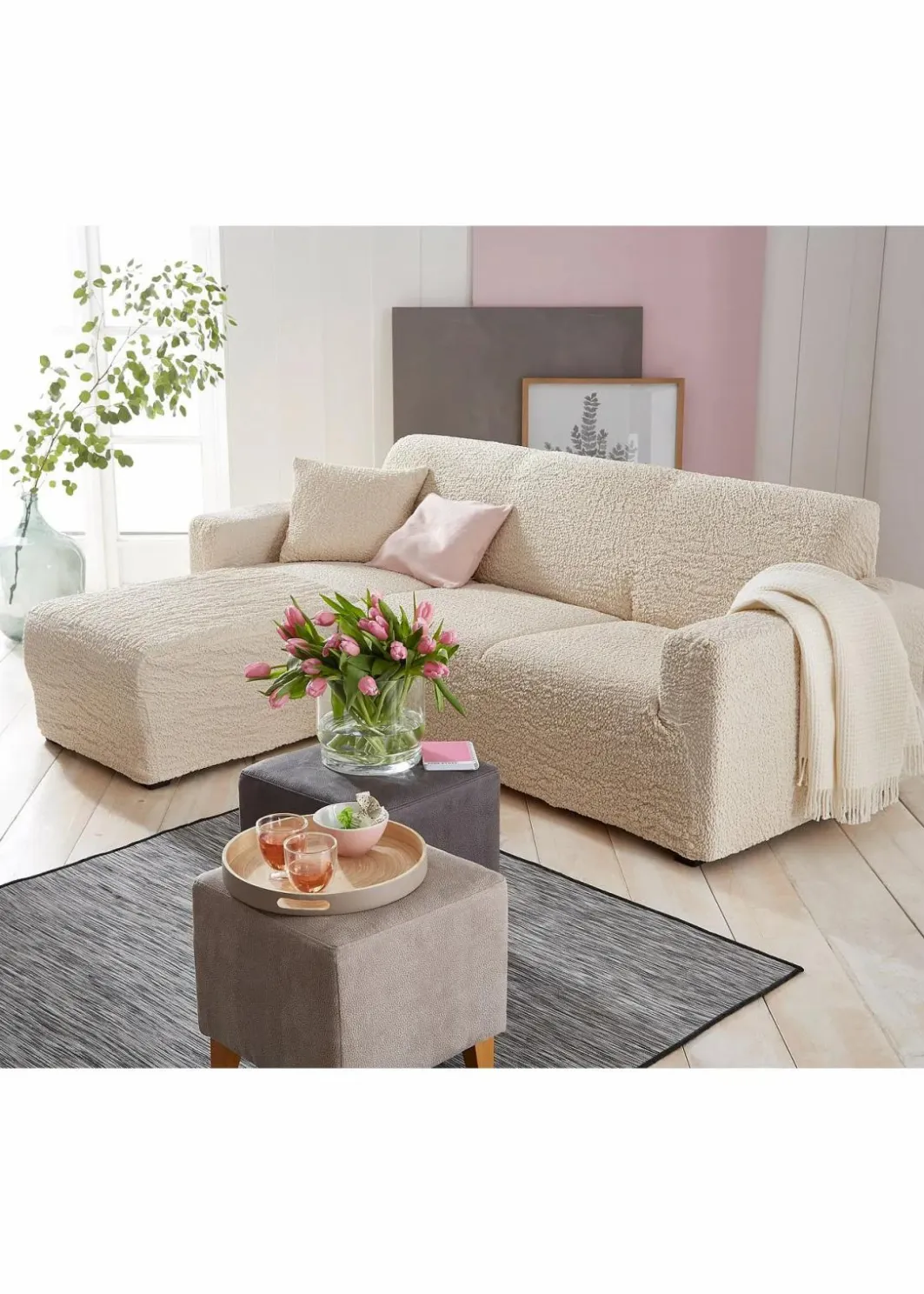 bpc living bonprix collection Hussen & Sofaüberwürfe|GAICO Husse mit Crincle Design